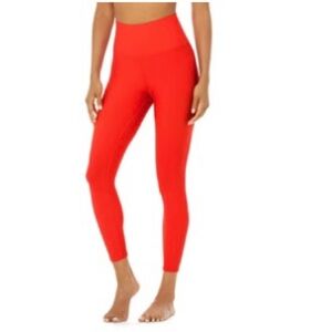 Alo 7/8 high waist airlift legging cherry red